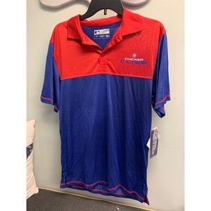 Chicago Cubs Golf Polo Shirt Performance Cool dry MENS unisex MEDIUM TRUE FAN